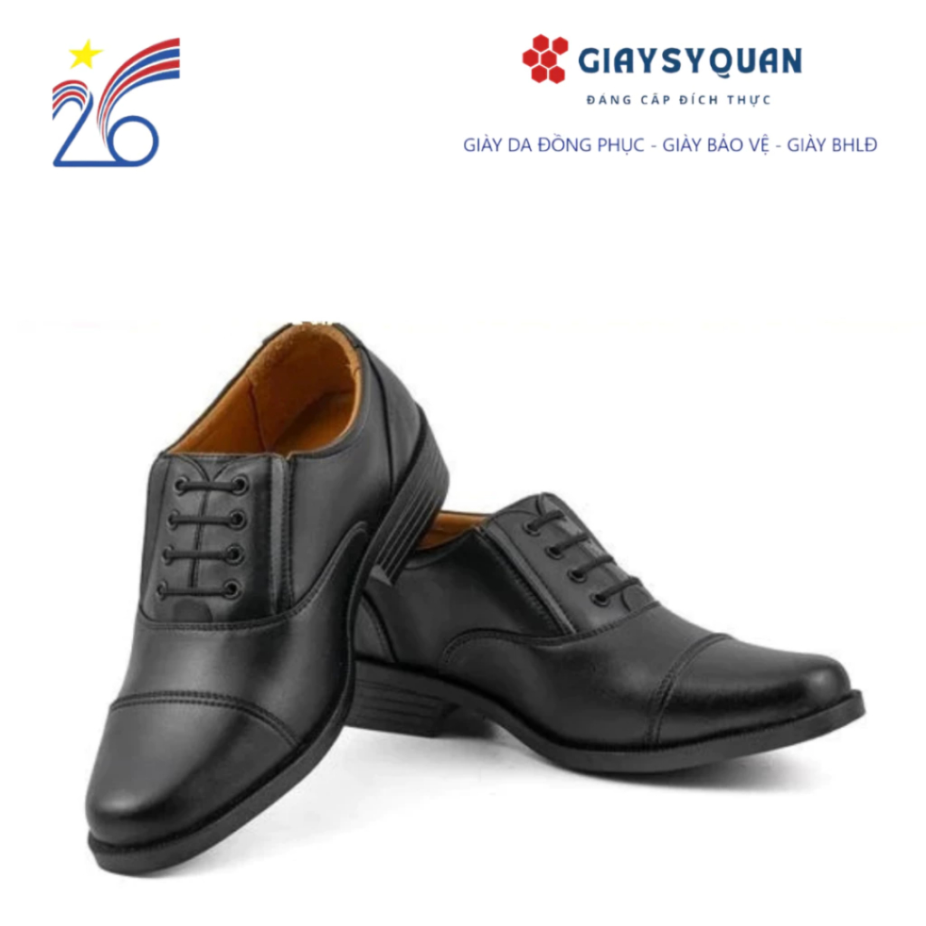 Giày Da Nam Công Ty 26 Lót Vàng, Đế Cao Su Có May Chỉ Dù Chắc Chắn Mã 1706