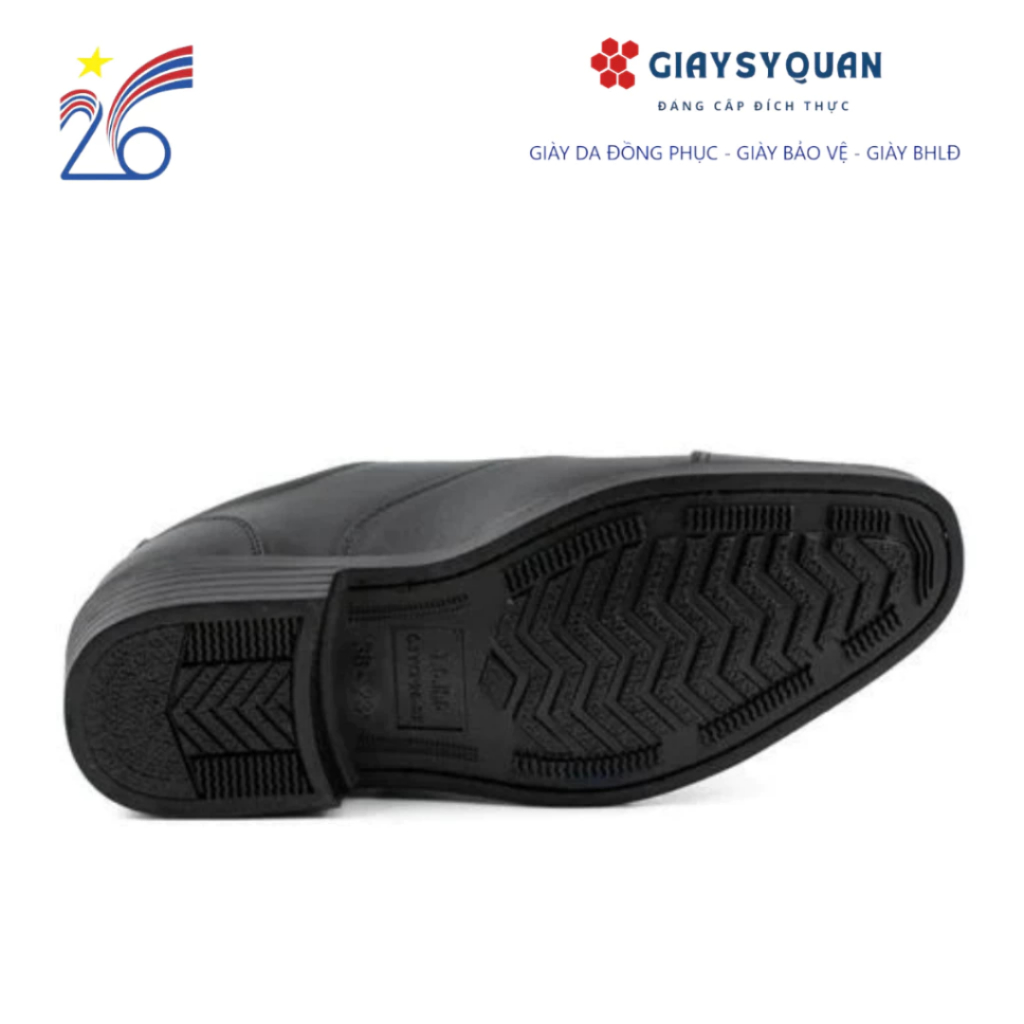 Giày Da Nam Công Ty 26 Lót Vàng, Đế Cao Su Có May Chỉ Dù Chắc Chắn Mã 1706