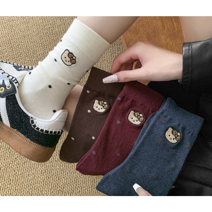 Vớ Tất nữ họa tiết Mèo cute 5 màu phong cách trẻ trung, năng động.