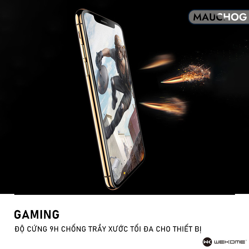 Kính Cường Lực WK Chống Vân Tay Cho Điện Thoại iPhone 17 Pro Max 16 15 14 13 12