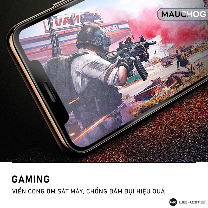 Kính Cường Lực WK Chống Vân Tay Cho Điện Thoại iPhone 17 Pro Max 16 15 14 13 12