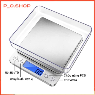 【????Rẻ】Cân Tiểu Ly Điện Tử Nhà Bếp Độ Chính Xác Cao 0.1g, Tặng 1 Khay Nhựa + Pin
