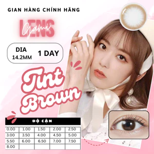 Lens cận 1 ngày TINT BROWN 24H sử dụng Nhật Bản gamilens