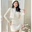 Set dạ tweed dáng ngắn viền đá (không kèm áo len) SE2110 Kymie