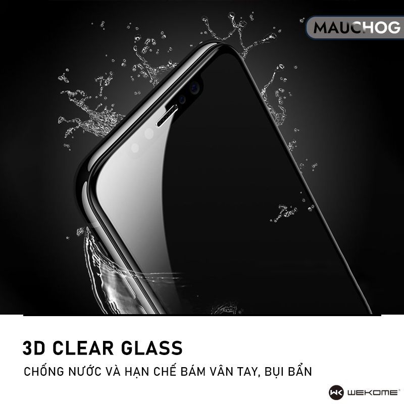 Kính Cường Lực Trong Suốt WK Độ Cứng 9H Không Hộp Cho Điện Thoại iPhone 17 Pro Max 16 15 14 13 12