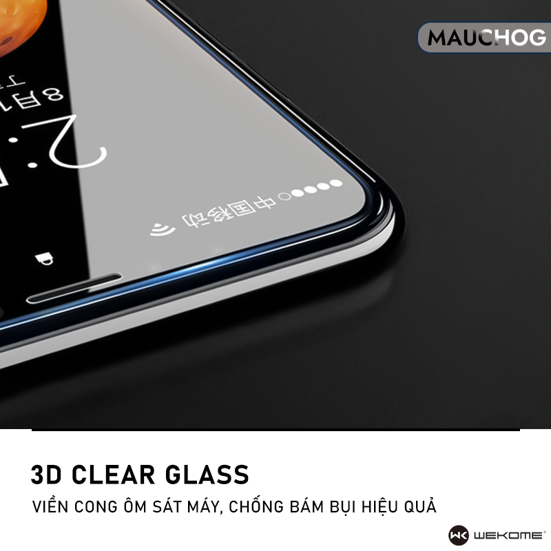 Kính Cường Lực Trong Suốt WK Độ Cứng 9H Không Hộp Cho Điện Thoại iPhone 17 Pro Max 16 15 14 13 12