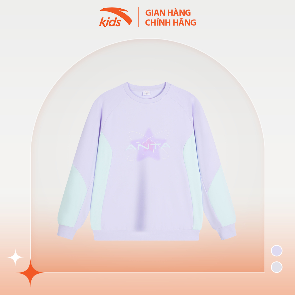 Áo sweater Running bé gái Anta Kids 3624C9718