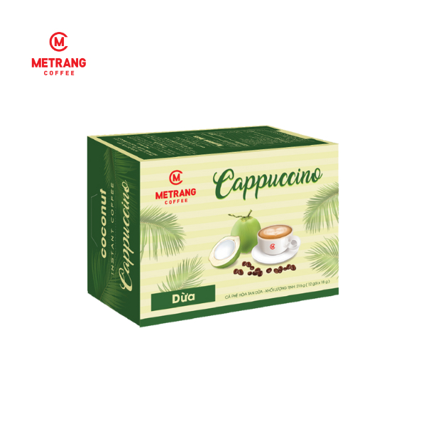 Ảnh Cà phê hòa tan Capuccino Dừa Mê Trang - Hộp 12 gói 1
