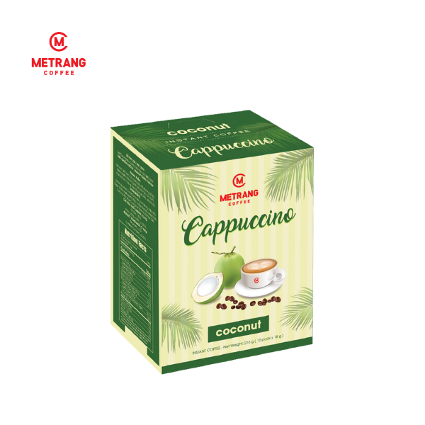 Ảnh Cà phê hòa tan Capuccino Dừa Mê Trang - Hộp 12 gói 3