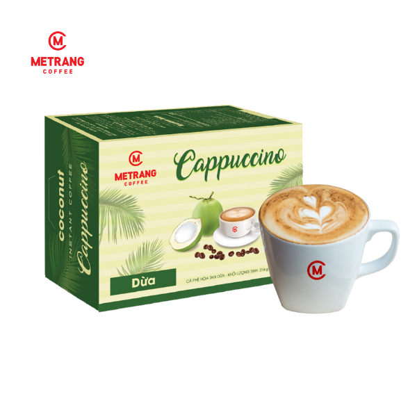 Ảnh Cà phê hòa tan Capuccino Dừa Mê Trang - Hộp 12 gói 2