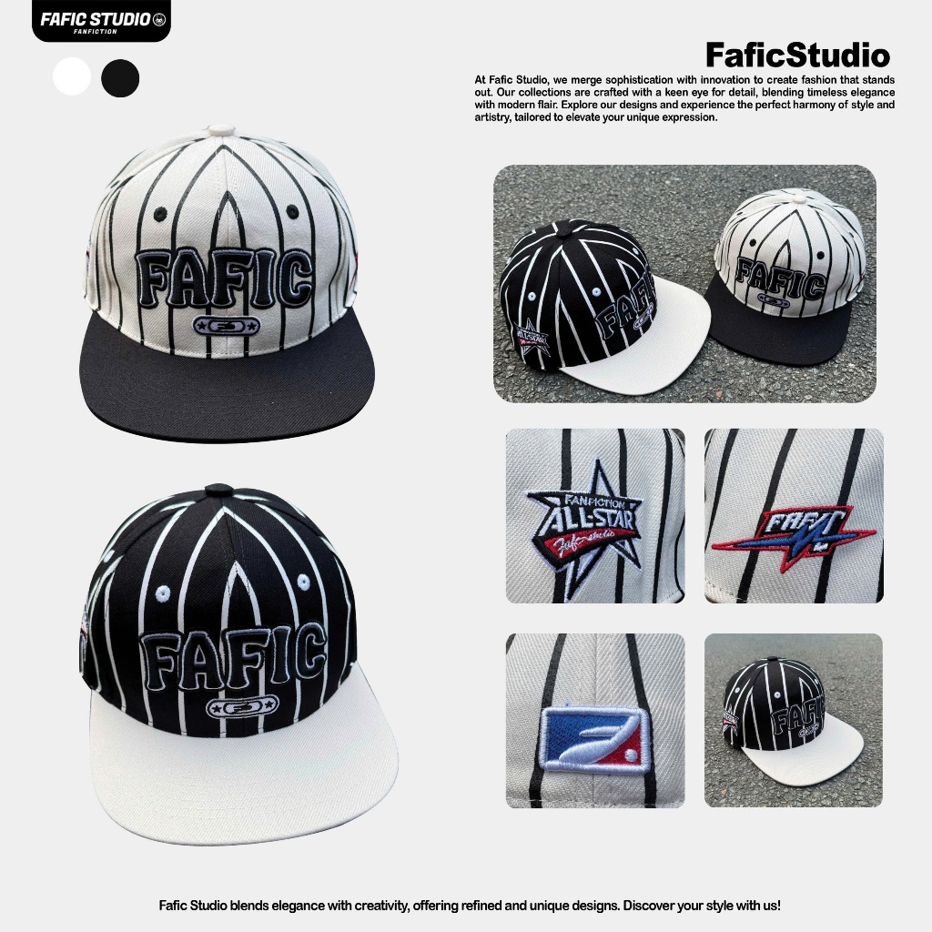 Mũ nón snapback lưỡi trai bít đuôi FAFIC Studio BASEBALL Cap cho nam nữ ...