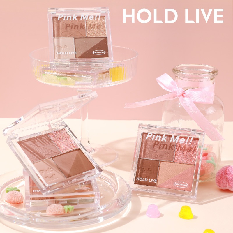 HOLD LIVE Phấn mắt 4 ô Pocket Knitting màu hot trend | NHÍM HOUSE