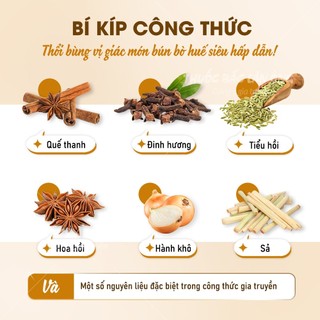 Gia vị nấu bún bò Huế (Nguyên liệu nấu bún bò Huế) - Lãn Ông