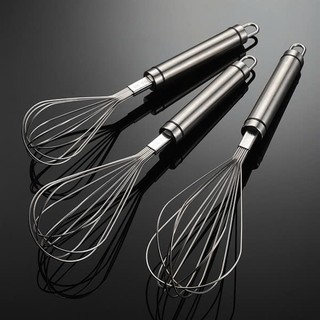 Dụng cụ đánh trứng cầm tay inox 304 [623] bền bỉ, tiện dùng
