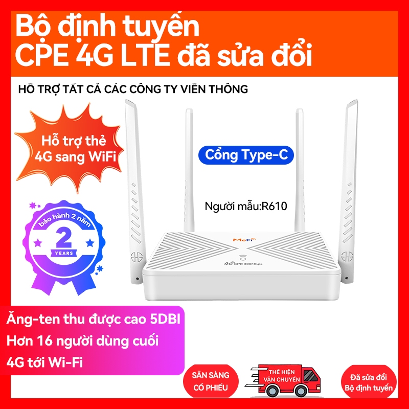 Router di động 4G SIM LTE R610, tốc độ 300Mbps, hỗ trợ mọi nhà mạng ...