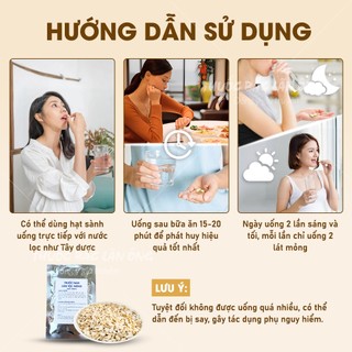 Hạt sang hỗ trợ chữa dạ dày, liệu trình 30 ngày, hạt sang trắng đã bóc vỏ, thái lát nhỏ - Lãn Ông
