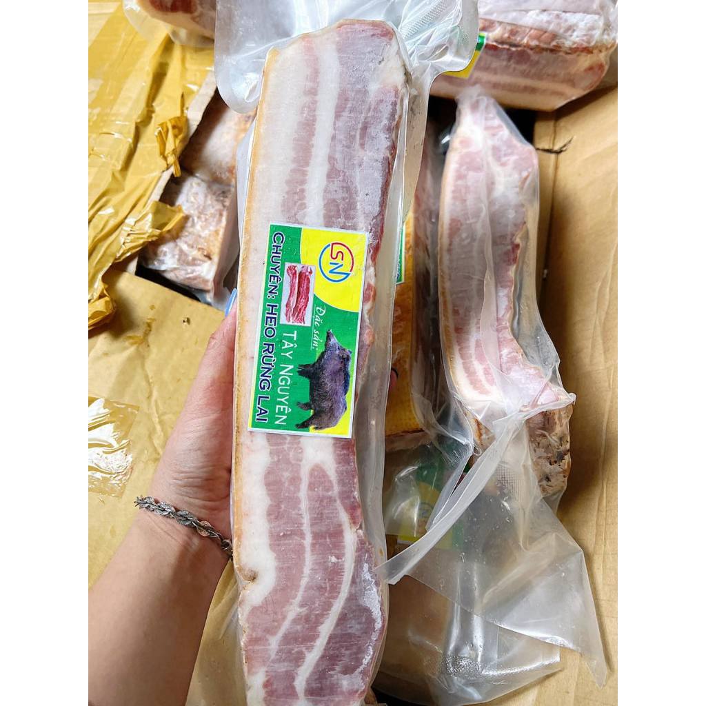 THỊT BA RỌI HEO RỪNG LAI - Cây 1Kg - Thịt ba chỉ heo rừng - Đặc sản Tây ...
