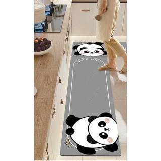 [H] Combo 2 thảm nhà bếp cao cấp COZY bề mặt lì, đế nỉ hạt cao su chống trơn trượt, màu sắc nổi bật