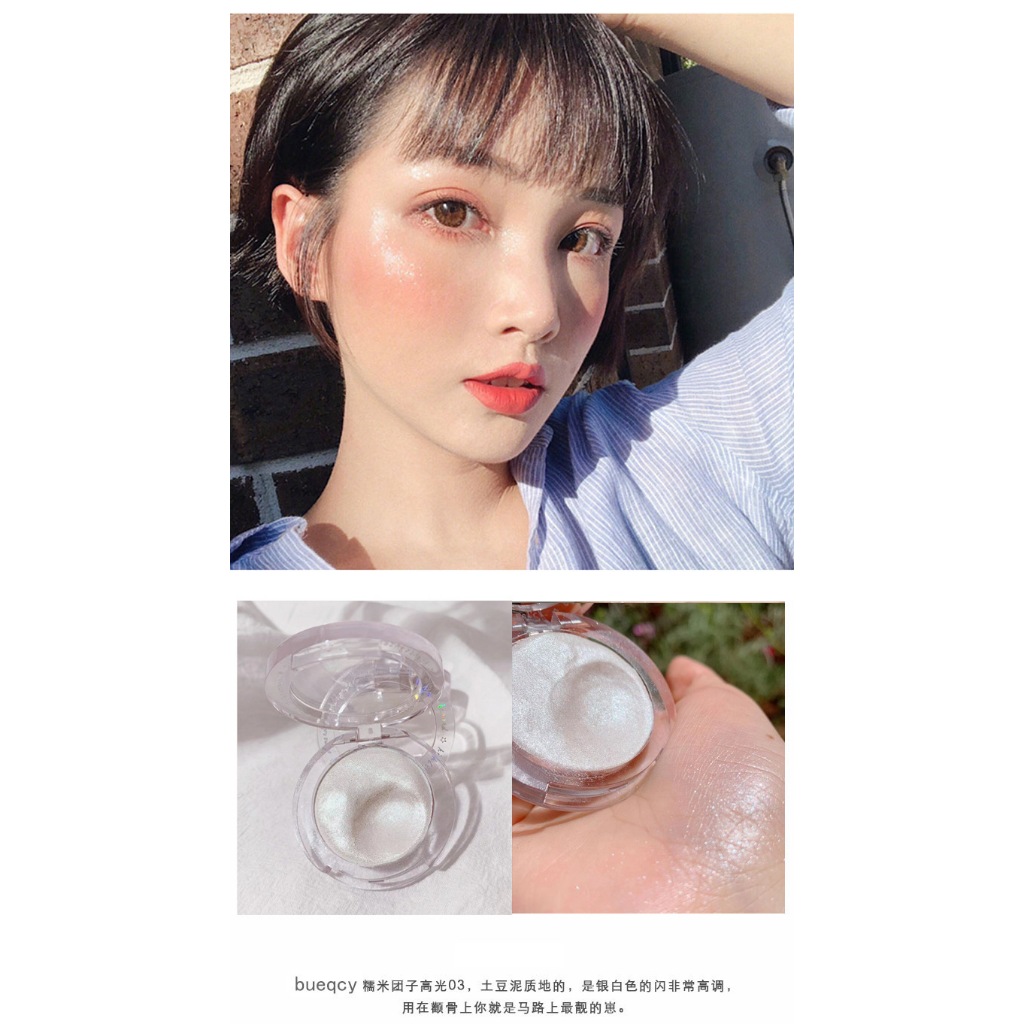 BUEQCY Nhũ bắt sáng highlight (hộp tròn) nhũ siêu mịn | NHÍM HOUSE