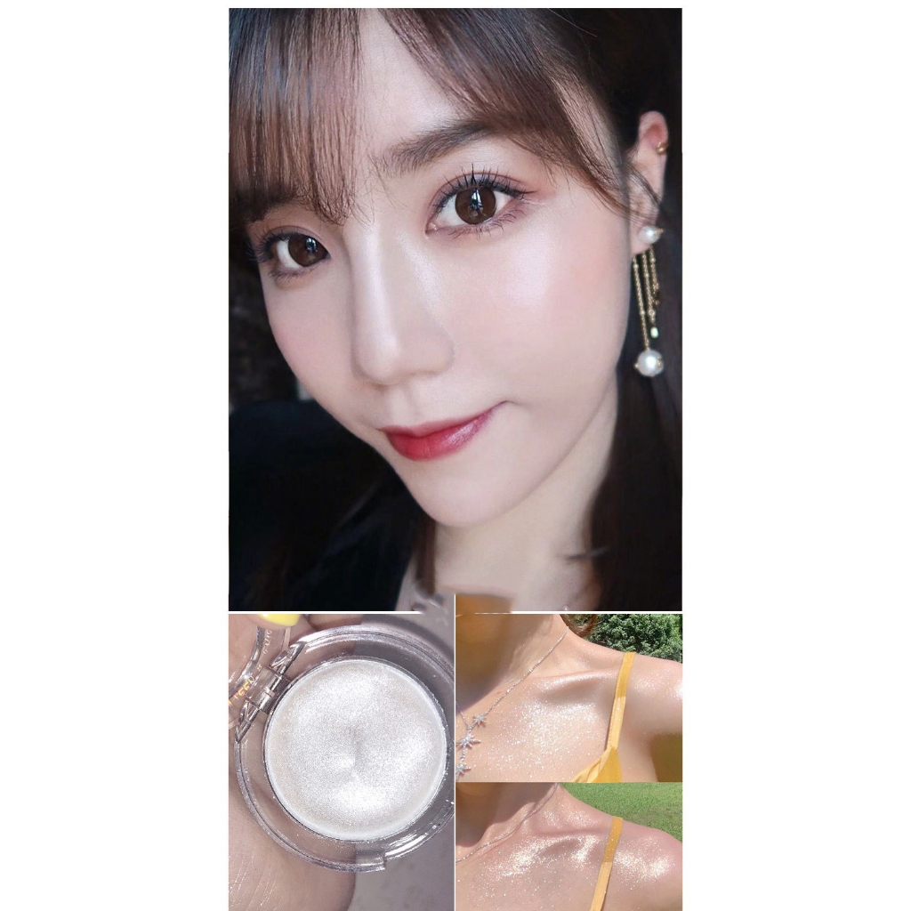 BUEQCY Nhũ bắt sáng highlight (hộp tròn) nhũ siêu mịn | NHÍM HOUSE