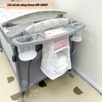 Cũi Cho Bé Gấp Gọn, Nôi Vải Đa Năng Umoo Có Chức Năng Hạ Thành, Tặng Bàn Thay Bỉm, Giỏ Đựng Đồ, Màn Chống Muỗi — ảnh 5
