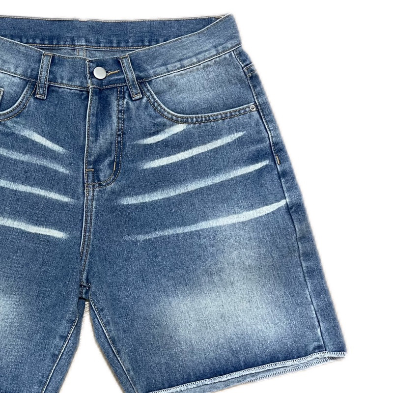 QUẦN JEAN FROM TRÊN GỐI - UNISEX Nam Nữ  thêu “ HÌNH NHẸN “ phía sau túi | TMTD32