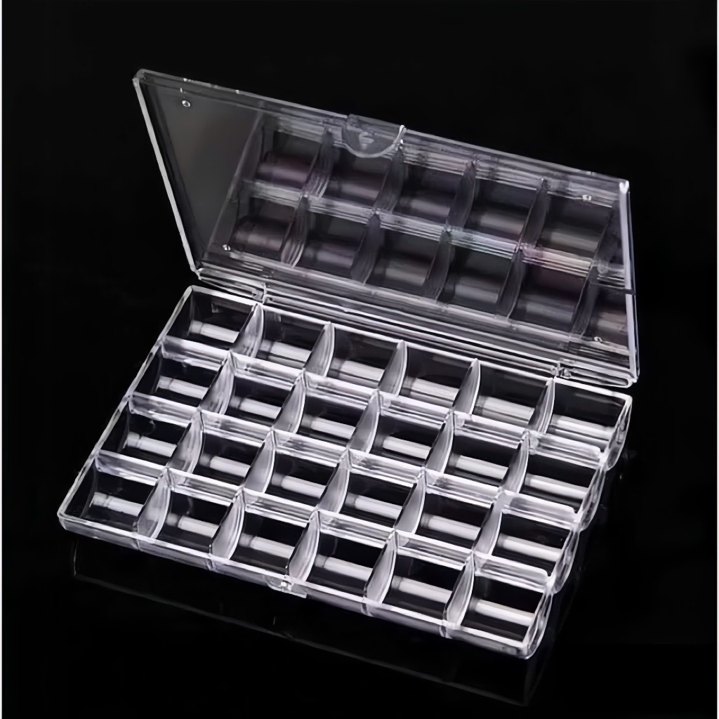 [HCM]Khay Meka 24 Ô Đựng Hoa Nail - Đựng Charm, Đá - Đựng Phụ Kiện