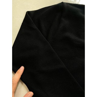 Áo len nam cổ tim màu Đen dáng Thụng Len dệt kim Mềm mịn Dày dặn ABABA tim-m9-đen