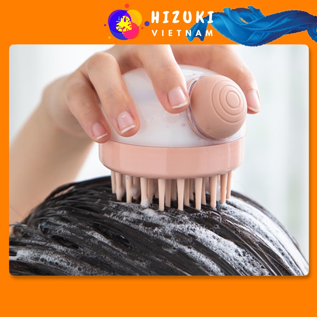 Lược tắm gội silicon cao cấp massage chăm sóc da đầu một cách nhẹ nhàng và dễ chịu