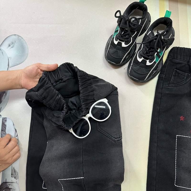 Quần jean dài bé trai chuẩn hàng quảng size đại cồ từ 30-55kg quần jean lót lông cao dưới m55