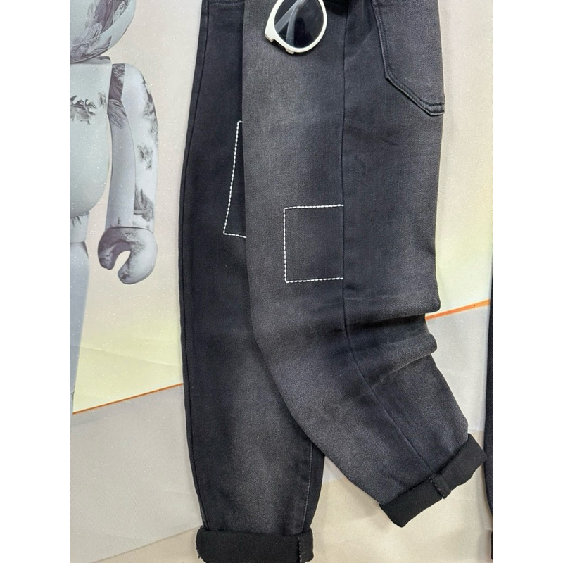 Quần jean dài bé trai chuẩn hàng quảng size đại cồ từ 30-55kg quần jean lót lông cao dưới m55