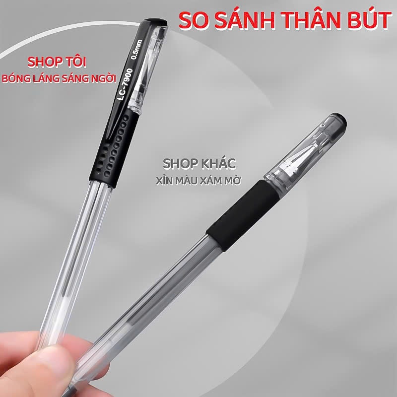 Bút Mực Gel Nước Cao Cấp Ngòi 0.5 mm Mực Đều, Nét Chữ Sắc Nét - Thanh Mảnh