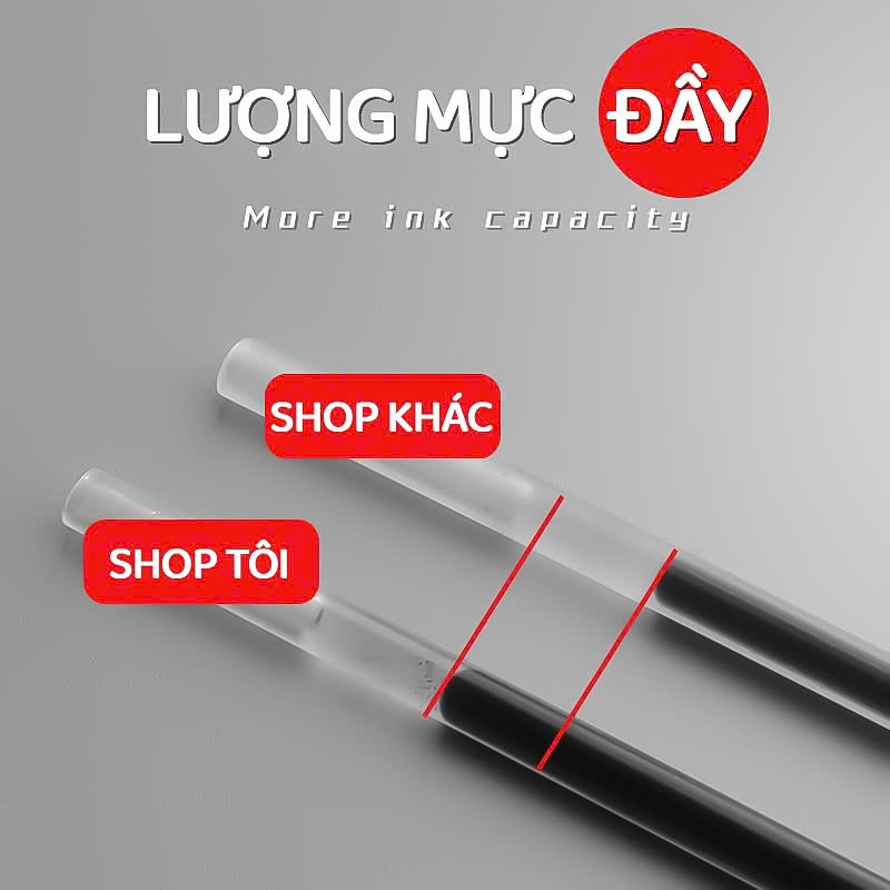 Bút Mực Gel Nước Cao Cấp Ngòi 0.5 mm Mực Đều, Nét Chữ Sắc Nét - Thanh Mảnh