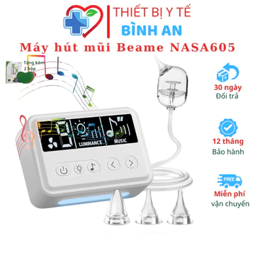 Máy Hút Mũi Cao Cấp Cho Bé Beame NASA605, Máy Hút Nước Mũi Trẻ Em Và Người Lớn Thế Hệ Mới 9 Cấp Độ