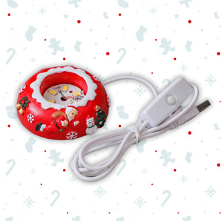 Combo Hộp Quà Giáng Sinh 2024 Quả Cầu Pha Lê Kèm Đế Đèn LED Phát Sáng Decor Trang Trí Để Bàn Noel