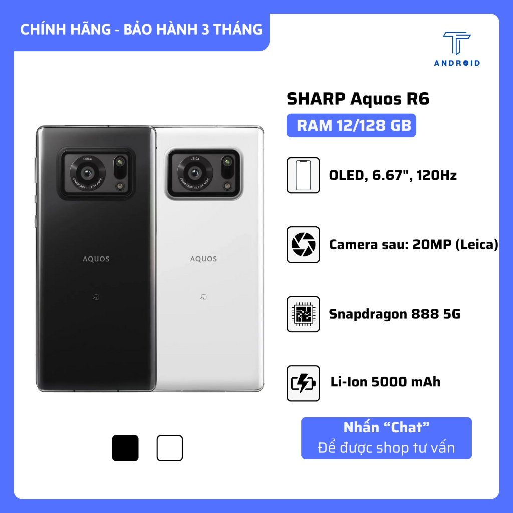 [Sale Sốc] Điện Thoại SHARP R6 Cấu Hình Khủng RAM 12/128 GB - Màn Hình ...