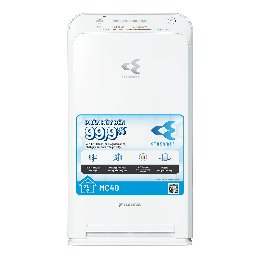 Máy Lọc không khí Daikin MC55UVM6-7 - Diện tích sử dụng 41m2