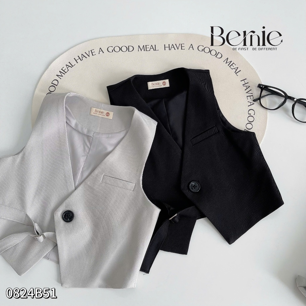 Bộ gile vest phối sơ mi bé trai, set gile phối dây đai cá tính phối áo sơ mi trắng dài tay bé trai
