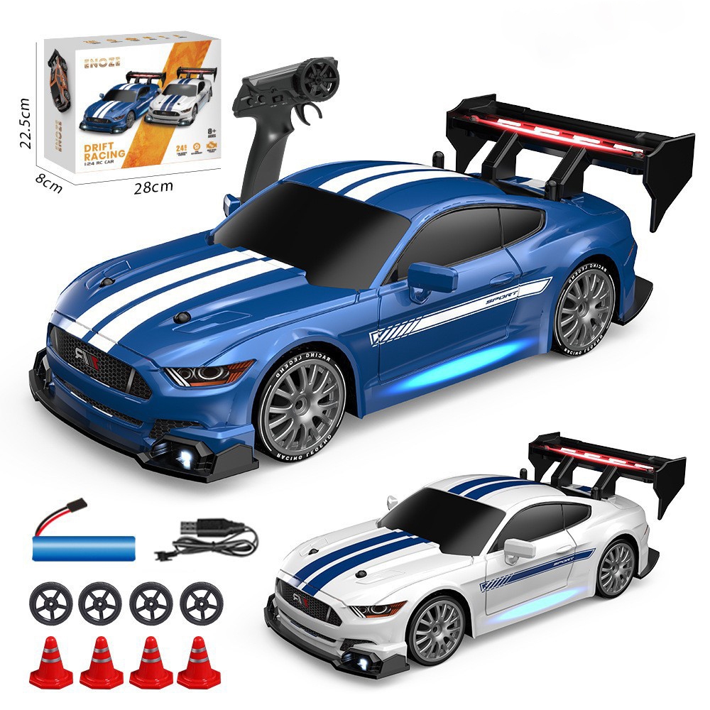 Xe ô tô điều khiển từ xa GTR tỉ lệ 1:24 RC Drift tốc độ cao giá rẻ, đồ chơi ô tô điều khiển từ xa cho trẻ em BOBIKIDS