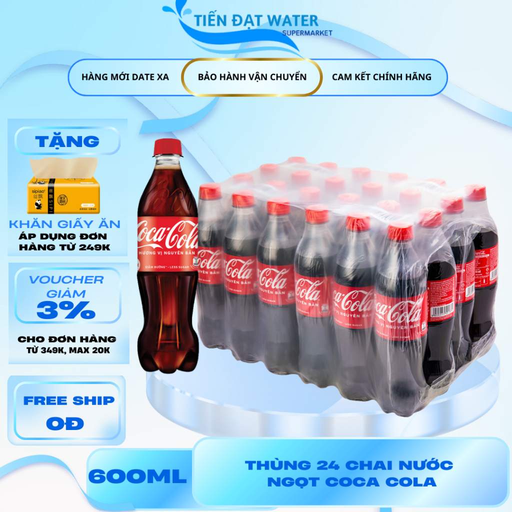 [Hỏa Tốc 2H] Nước Ngọt Giải Khát Có Ga Coca Cola - Thùng 24 Chai Nhựa ...