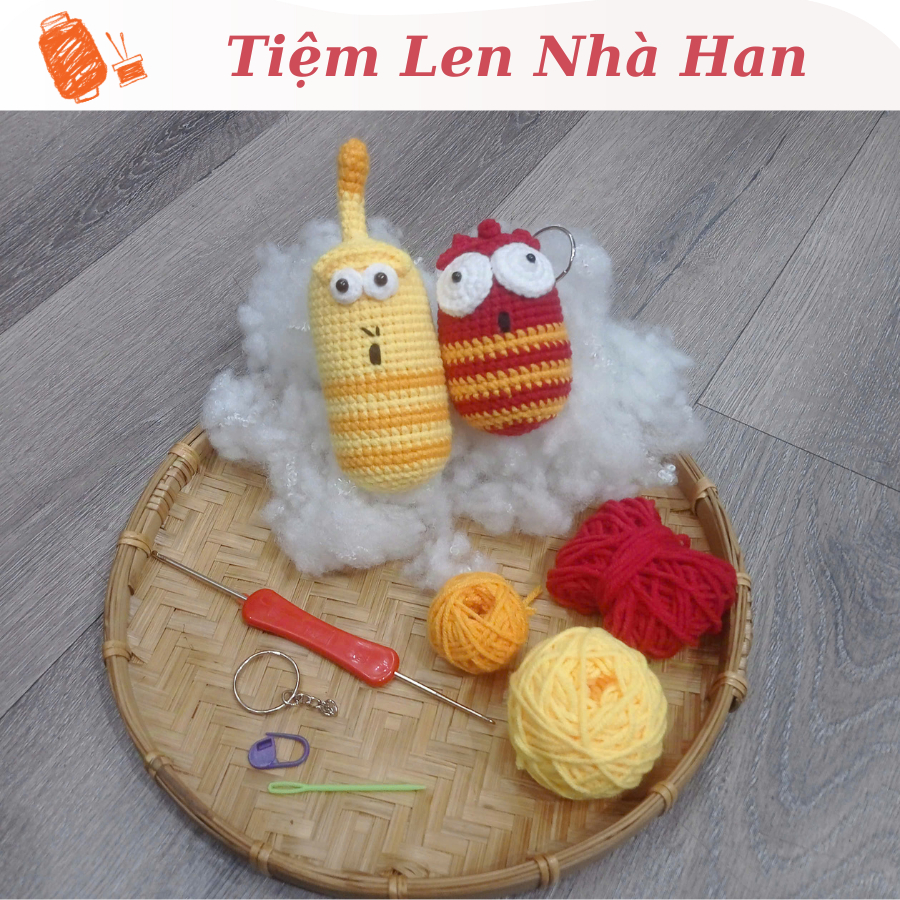 {DIY} Set nguyên liệu móc len Lavar dễ thương kèm video hướng dẫn và ...