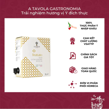 Dầu Oliu Nguyên Chất cao cấp xuất xứ từ Ý GUGLIELMI hộp 3L [Dầu Oliu Extra Virgin Olive Oil Chính Hãng]