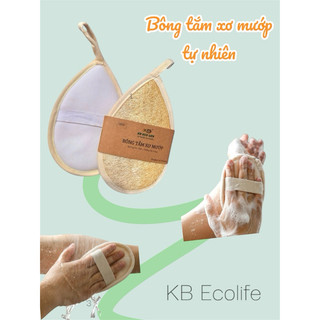 Bông Tắm Xơ Mướp KB Ecolife An Toàn Cho Cơ Thể Massage Dưỡng Ẩm Tẩy Tế Bào Chết (giọt nước)