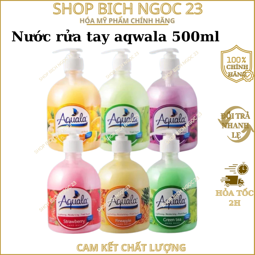 Nước Rửa Tay Aquala Túi 450ML Chai 500ml