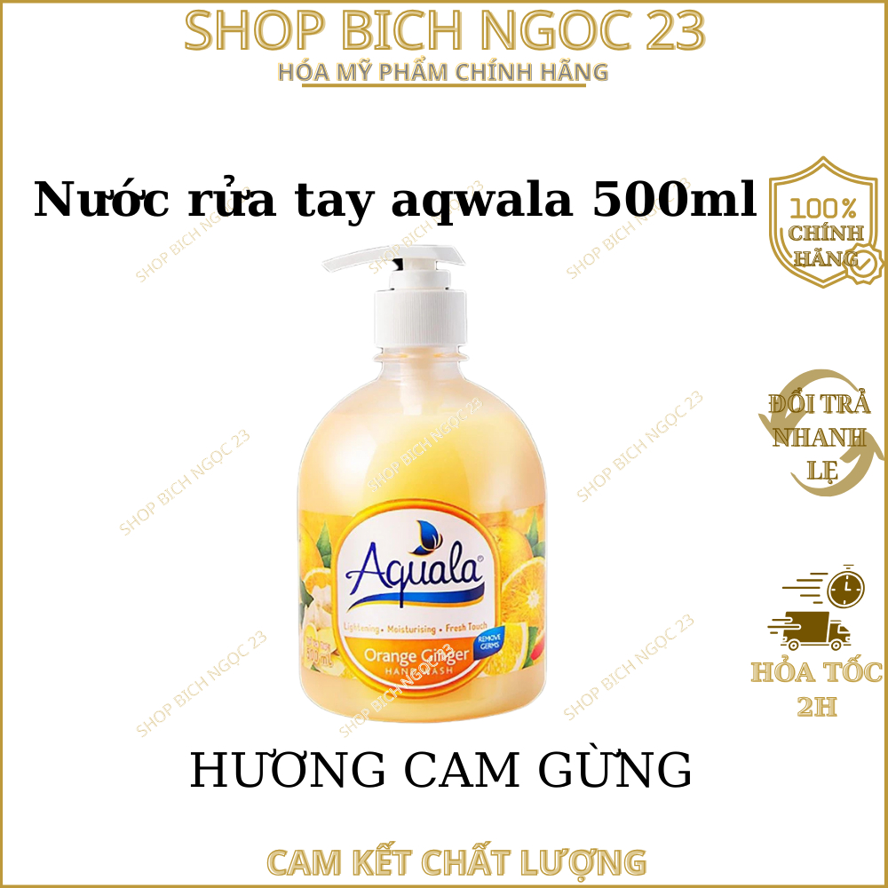 Nước Rửa Tay Aquala Túi 450ML Chai 500ml