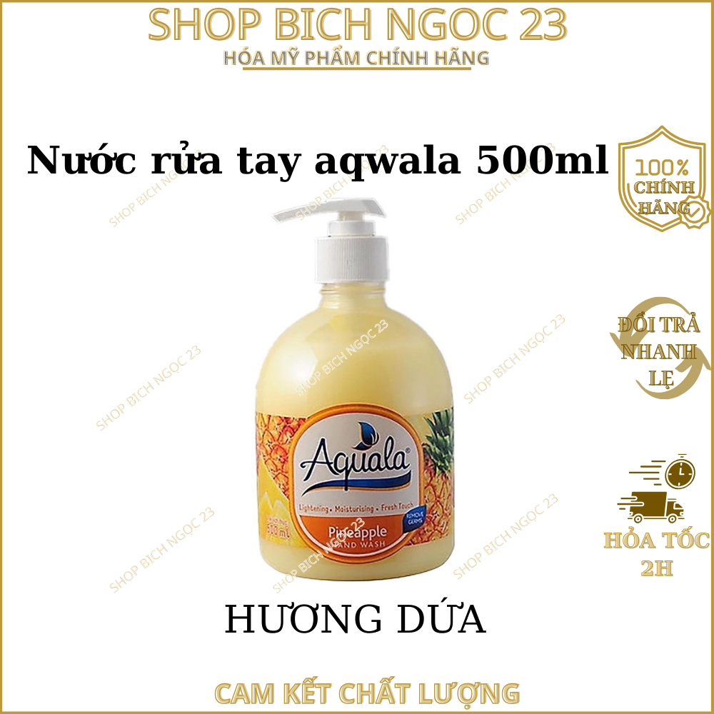 Nước Rửa Tay Aquala Túi 450ML Chai 500ml