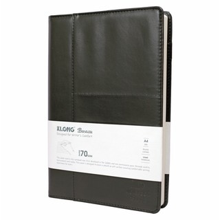 KLONG - Sổ kẻ ngang nét đứt bìa giả da PU A4 200 Trang / 300 Trang 70/76; MS: 614 - MS: 615 - Quà 20/11, Quà tốt nghiệp