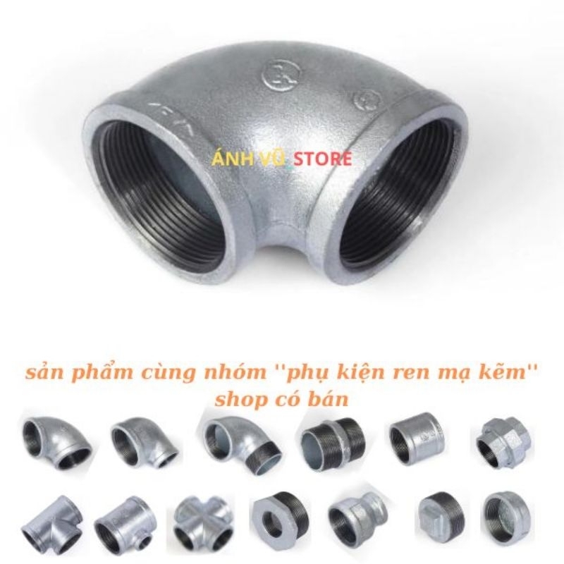 Co ren mạ kẽm, co ren 90⁰, cút ren mạ kẽm DN32 - DN50 | Shopee Việt Nam