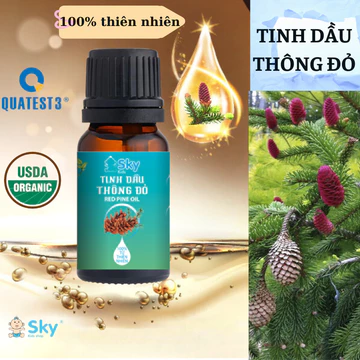 TINH DẦU THÔNG ĐỎ THIÊN NHIÊN NGUYÊN CHẤT CÓ KIỂM ĐỊNH