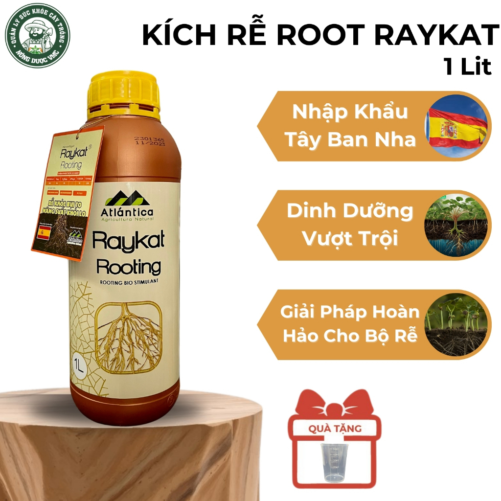 Phân bón Hữu Cơ Kích Rễ ROOT RAYKAT. Phát rễ, dưỡng cây, bật chồi, xanh ...